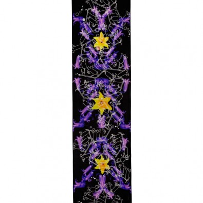 Designer Silk Scarves; Hyper Bluebells