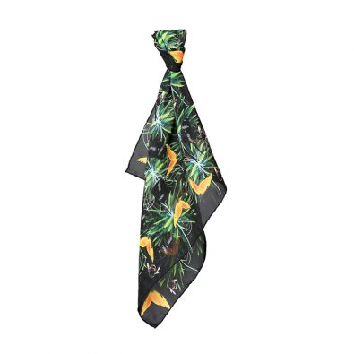 ButtnBee Luxury Silk Pocket Square; Gringe Tropical