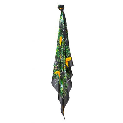 ButtnBee Luxury Silk Scarf; Gringe Tropical